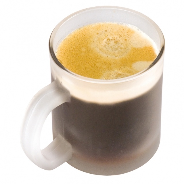 Logo trade promotional giveaways picture of: Glass coffee mug Geneva, transparent
