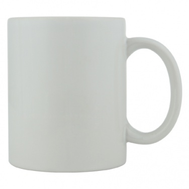 Logo trade corporate gifts picture of: Ceramic mug Monza, white