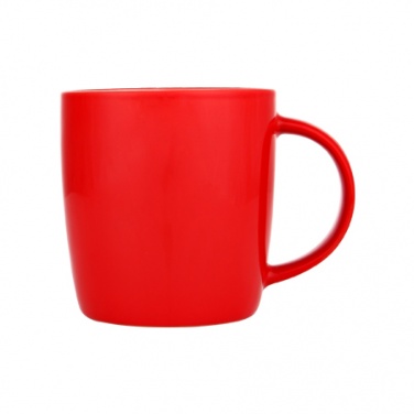 Logo trade corporate gifts image of: Ceramic mug Martinez, red