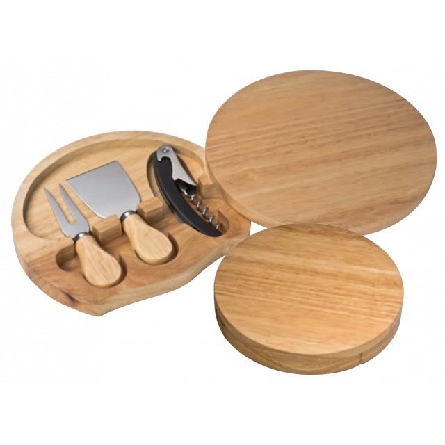Logotrade corporate gift image of: Cheese chopping board 'Pescia'  color brown