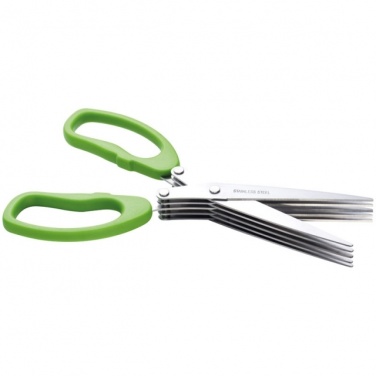 Logo trade promotional items picture of: Chive scissors 'Bilbao'  color light green