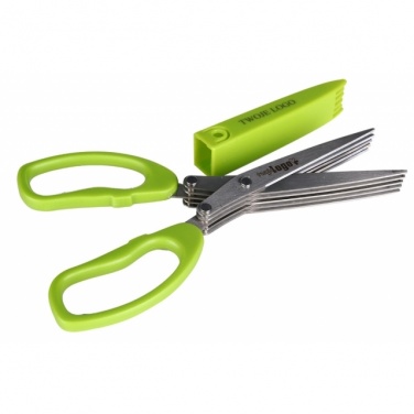 Logotrade promotional item picture of: Chive scissors 'Bilbao'  color light green