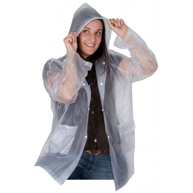 Logotrade promotional item image of: Rain coat 910166 'Clermont-Ferrand'  color transparent
