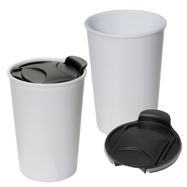 Logotrade promotional giveaways photo of: Plastic mug 'Istanbul'  color white