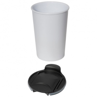 Logo trade corporate gift photo of: Plastic mug 'Istanbul'  color white