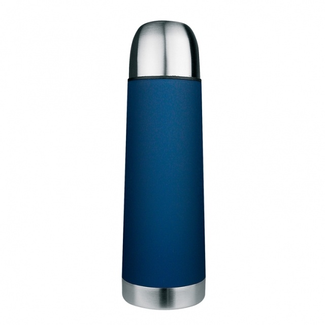 Logo trade promotional merchandise picture of: Isolating flask ALBUQUERQUE  color blue