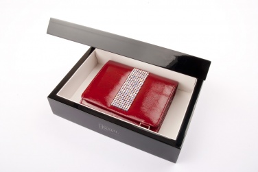 Logo trade promotional gift photo of: Ladies wallet with Swarovski crystals CV 120