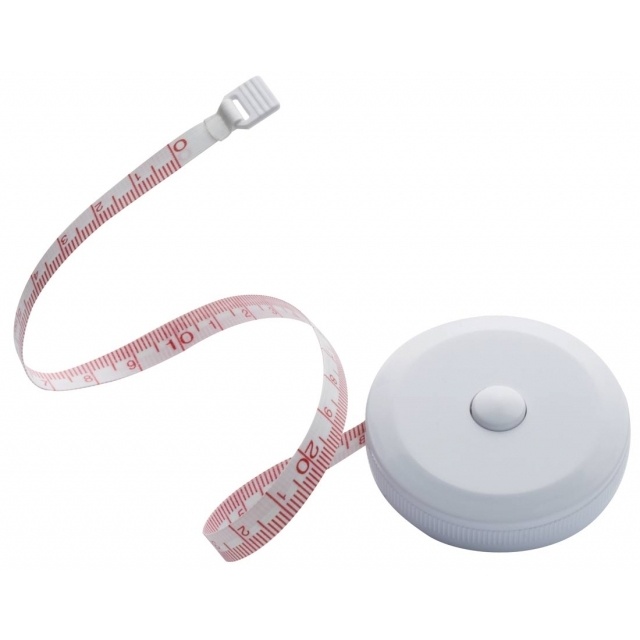 Logo trade promotional item photo of: Measuring tape 'Buenos Aires' , white
