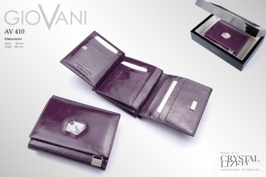 Logotrade corporate gift image of: Ladies wallet with Swarovski crystal AV 110