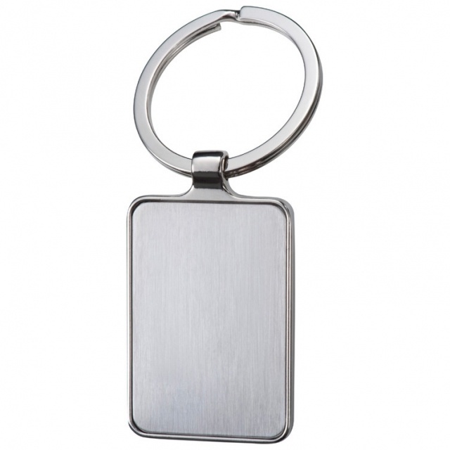Logo trade advertising products image of: Key ring 'Flint'  color grey