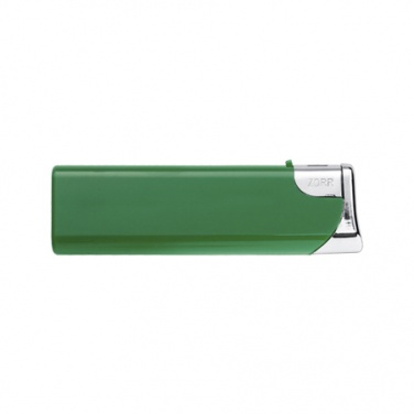 Logo trade promotional giveaways image of: Electronic lighter 'Knoxville'  color green