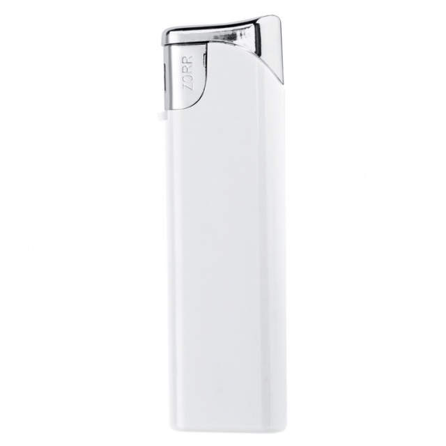 Logo trade advertising products image of: Electronic lighter 'Knoxville'  color white