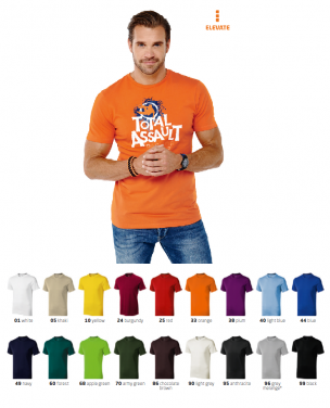 Logo trade promotional giveaways image of: T-shirt Nanaimo burgundy