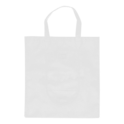Logo trade promotional products image of: Foldable shopping bag,white