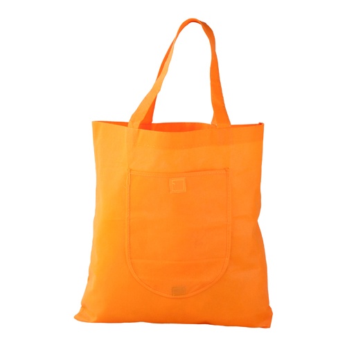Logo trade promotional merchandise image of: Foldable shopping bag, orange