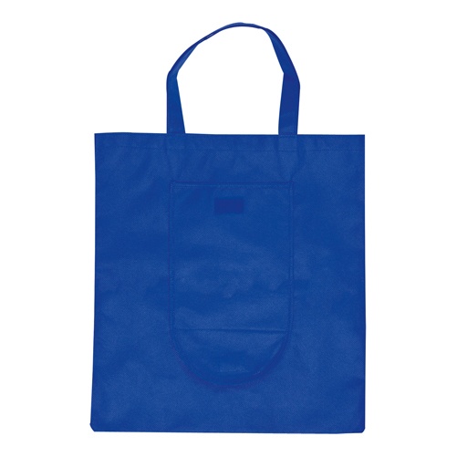 Logo trade promotional gift photo of: Foldable shopping bag, blue