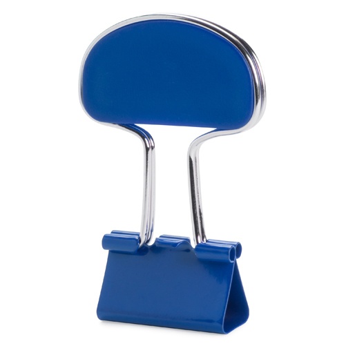 Logo trade promotional items picture of: Note clip, blue