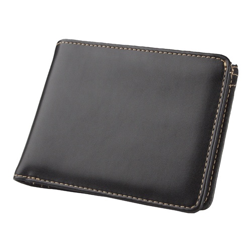 Logo trade business gifts image of: Men's wallet, black