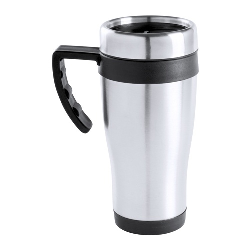 Logo trade promotional merchandise image of: thermo mug AP781216-10 black