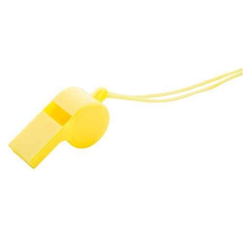 Logo trade promotional merchandise photo of: whistle AP810376-02 yellow