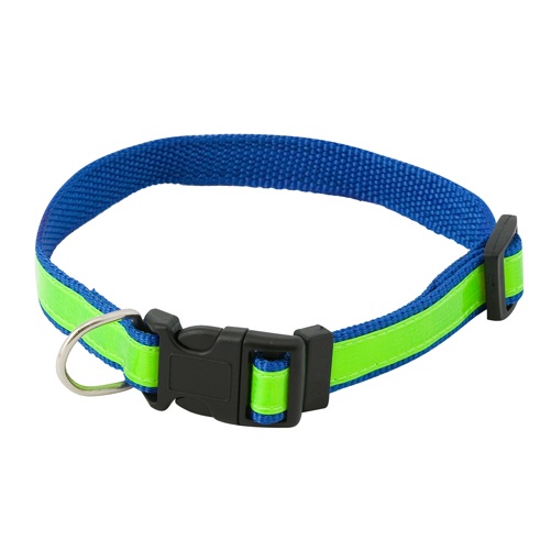 Logo trade promotional giveaways picture of: visibility dog's collar AP731482-06 blue