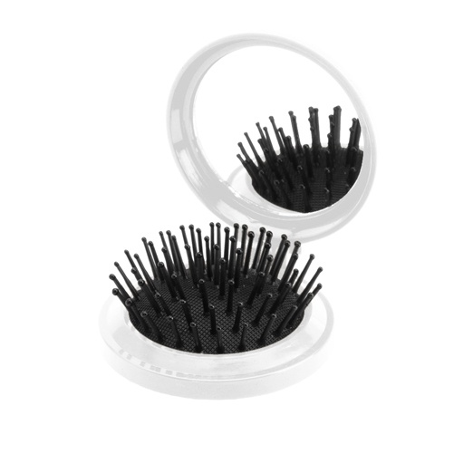 Logotrade promotional giveaways photo of: mirror with hairbrush AP731367-01 white