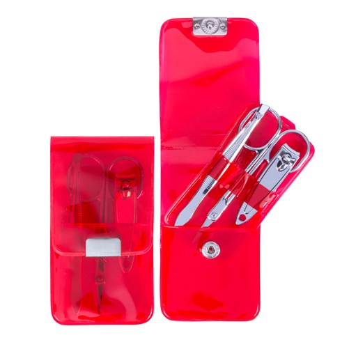 Logotrade corporate gifts photo of: manicure set AP741780-05 red