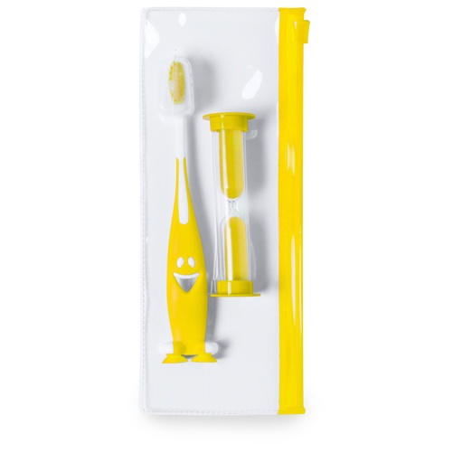 Logo trade promotional items picture of: toothbrush set AP741956-02 yellow
