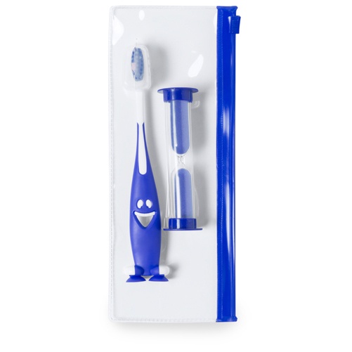 Logotrade promotional giveaway image of: toothbrush set AP741956-06 blue
