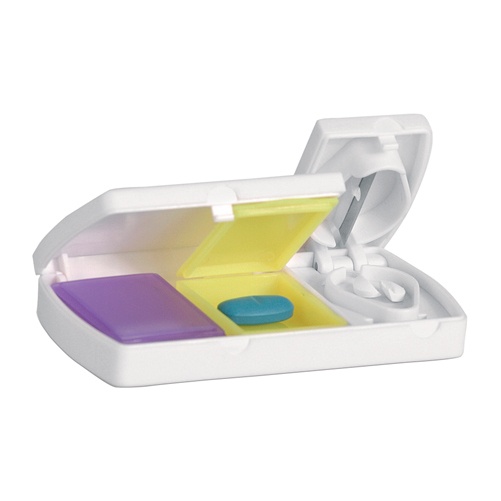 Logo trade promotional products image of: pillbox AP761644 white