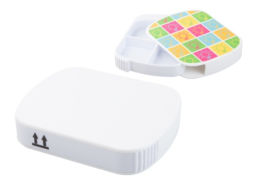 Logotrade corporate gift picture of: pillbox AP741187-01 white