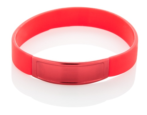Logo trade promotional giveaway photo of: Wristband AP809393-05, red