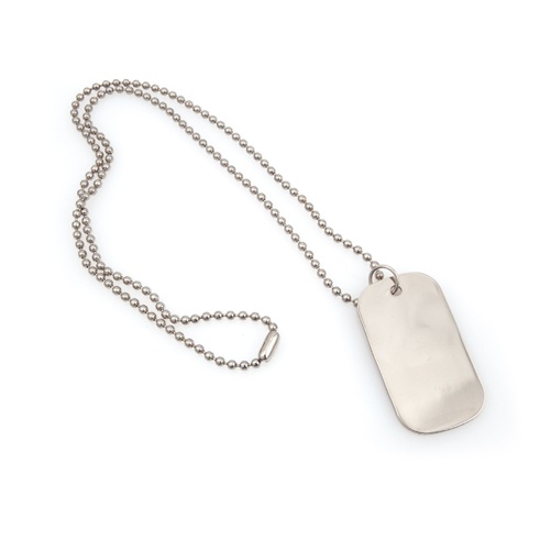 Logotrade promotional gift image of: dog tag pendant, silver