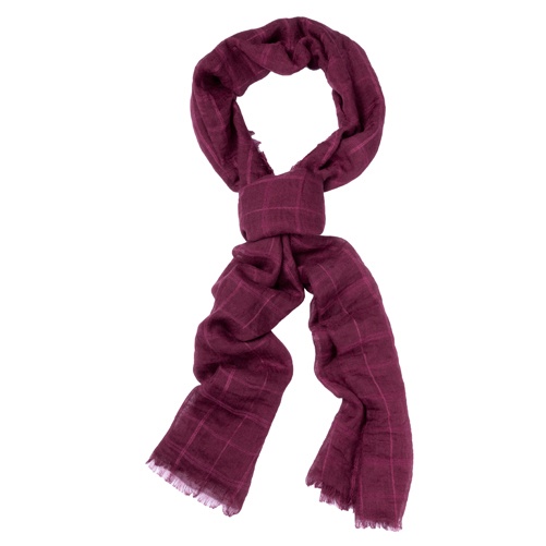 Logotrade promotional products photo of: Striped scarf, dark red