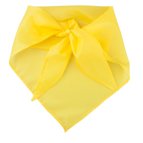 Logotrade advertising product image of: Triangle polyester scarf, yellow