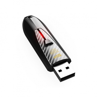 Logo trade promotional products image of: Pendrive Silicon Power Blaze B25, black