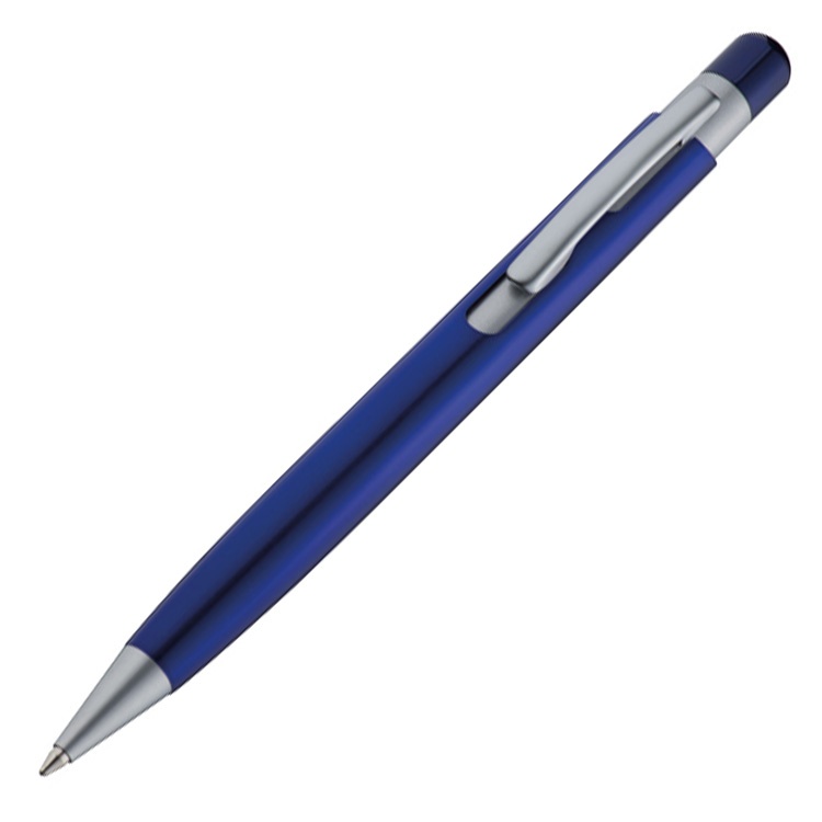 Logotrade corporate gift image of: Ball pen 'erding' blue, Blue