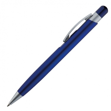 Logo trade business gifts image of: Ball pen 'erding' blue, Blue