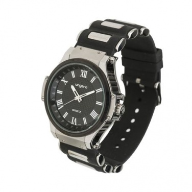 Logo trade promotional merchandise photo of: Watch Angelo classic, black