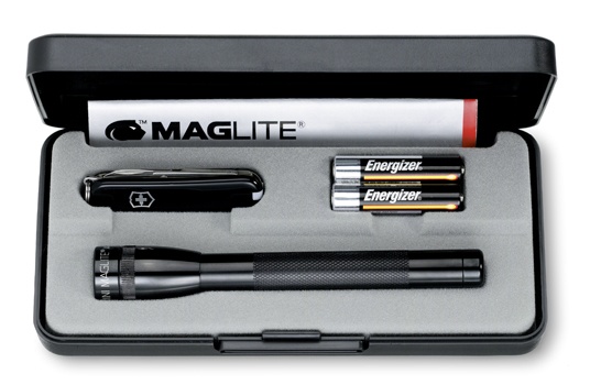 Logotrade promotional giveaway picture of: Mini Maglite Set AAA LED, black