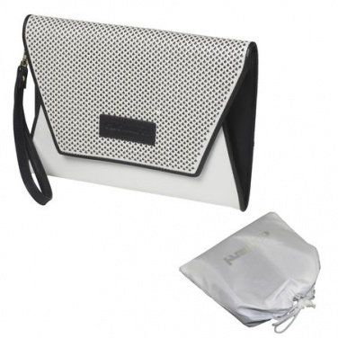 Logo trade corporate gifts image of: Lady bag Naïades Perle, white