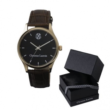 Logotrade promotional merchandise picture of: Watch Poursuite Brown