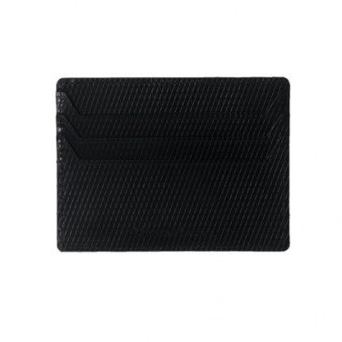 Logo trade promotional products image of: Card holder Rhombe, black