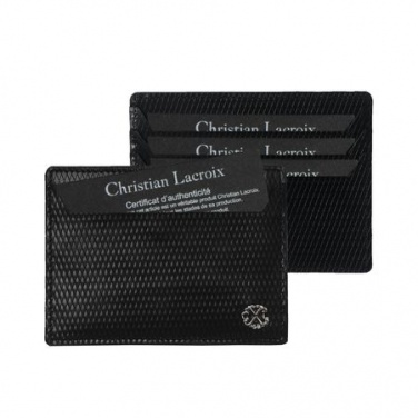 Logotrade advertising product picture of: Card holder Rhombe, black