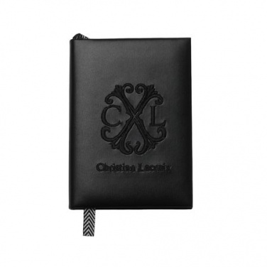 Logotrade corporate gift picture of: Note pad A6 Logotype, black