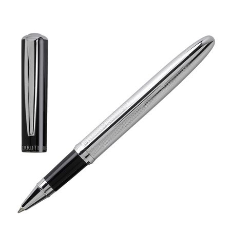 Logo trade promotional items picture of: Rollerball pen Lodge, black