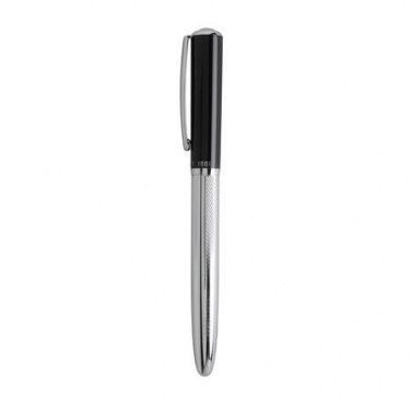 Logo trade promotional gifts image of: Rollerball pen Lodge, black