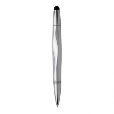 Logo trade promotional gifts picture of: Ballpoint pen Torsion Pad Chrome, grey