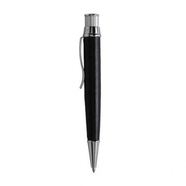 Logotrade business gifts photo of: Ballpoint pen Evidence Leather Black