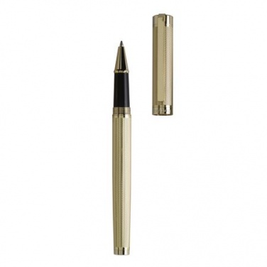 Logo trade corporate gifts picture of: Rollerball pen Ciselé, gold